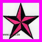 Nautical star Aufnäher / Aufbügler pink