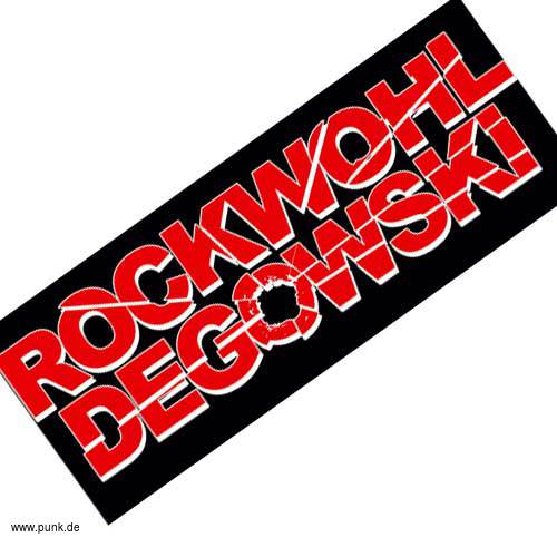 Rockwohl Degowski : Rockwohl Degowski Aufkleber, groß
