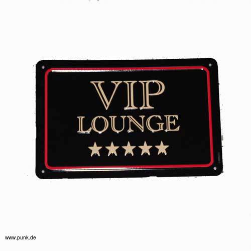 : Blechschild VIP - Lounge