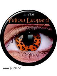 Rock Daddy: Kontaktlinse: gelbes Leopardenmuster