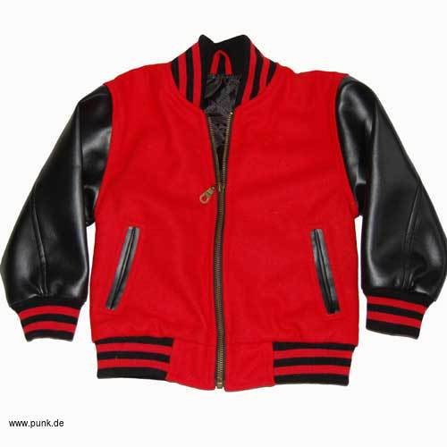Sexypunk: Collegejacket for kids, red