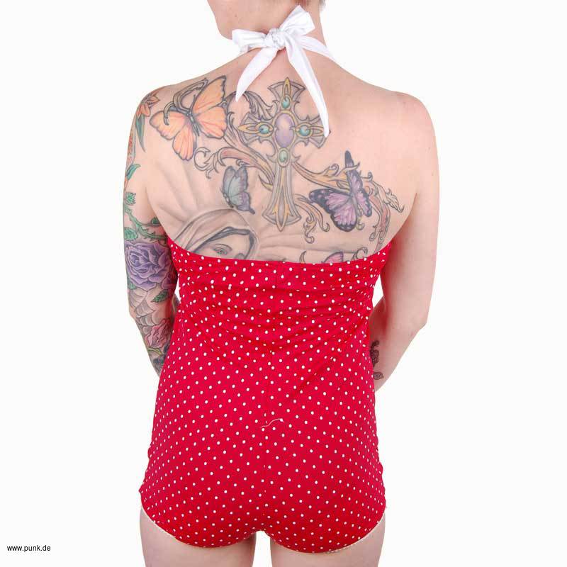 Rock Daddy: Pin up swimsuit, red 