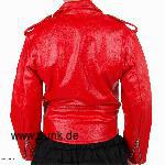 Sexypunk: Girlie-Leatherjacket, red