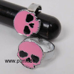 Fingerring rosa Skull