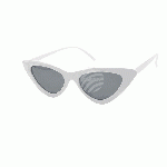 Katzenaugen-Sonnenbrille, weiß