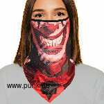 Mouth protection scarf, clown