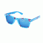 : Sonnenbrille Eis am Stiel, hellblau verspiegelt