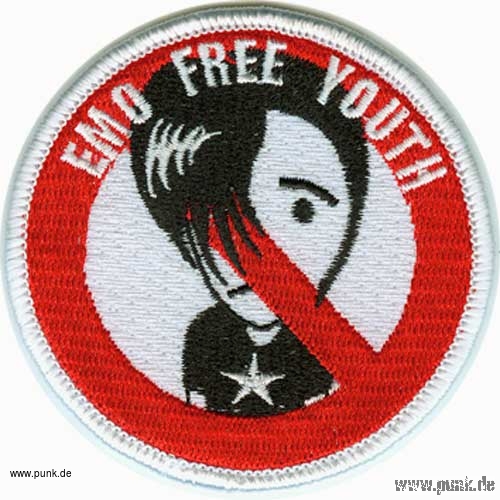 Sexypunk: Embroided patch: Emo free youth