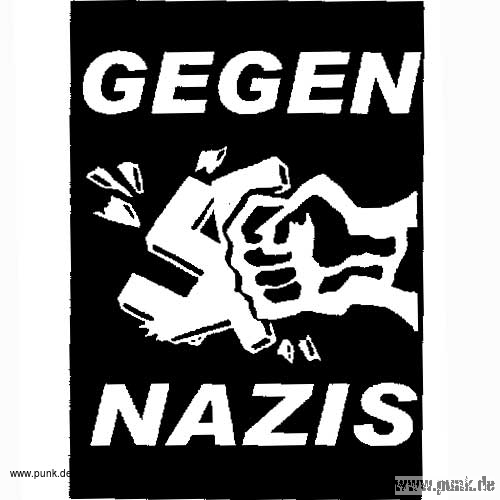 Gegen Nazis Aufkleber