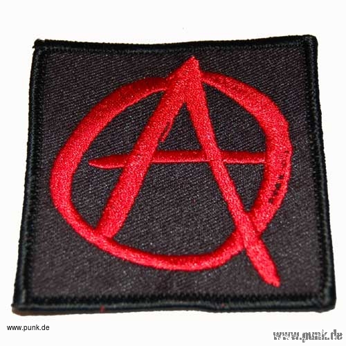 Sexypunk: Embroided patch: anarchysign
