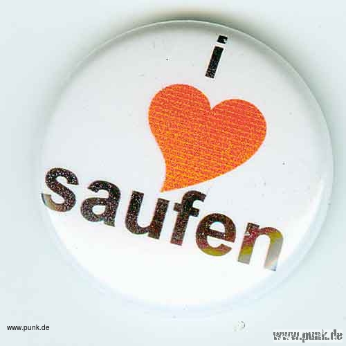 : I love Saufen badge