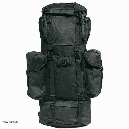 Brandit: Nylon-backpack, black