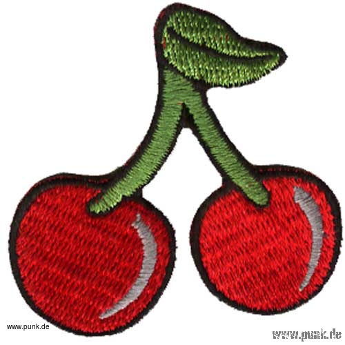 Sexypunk: Embroided patch: cherries