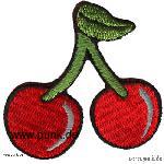 Embroided patch: cherries