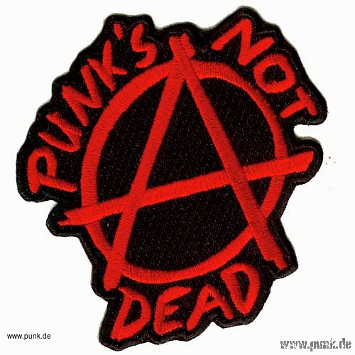 Sexypunk: Embroided patch: Punks not dead
