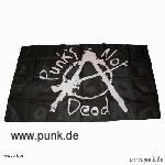 : Punks not dead Flagge, schwarz