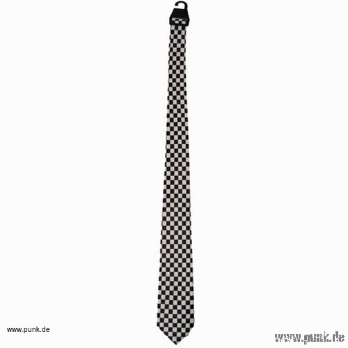 : Tie, black white checker