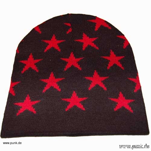 : Beanie with red stars