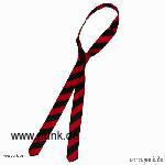 Rot/schwarz gestreifte Krawatte