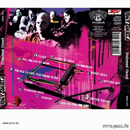 Tony Gorilla: Untamed Beast CD