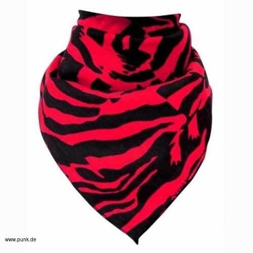 : Scarf/hairband black red zebra 