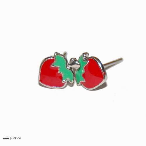 : Strawberry earrings