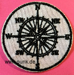 Compass iron-on patch