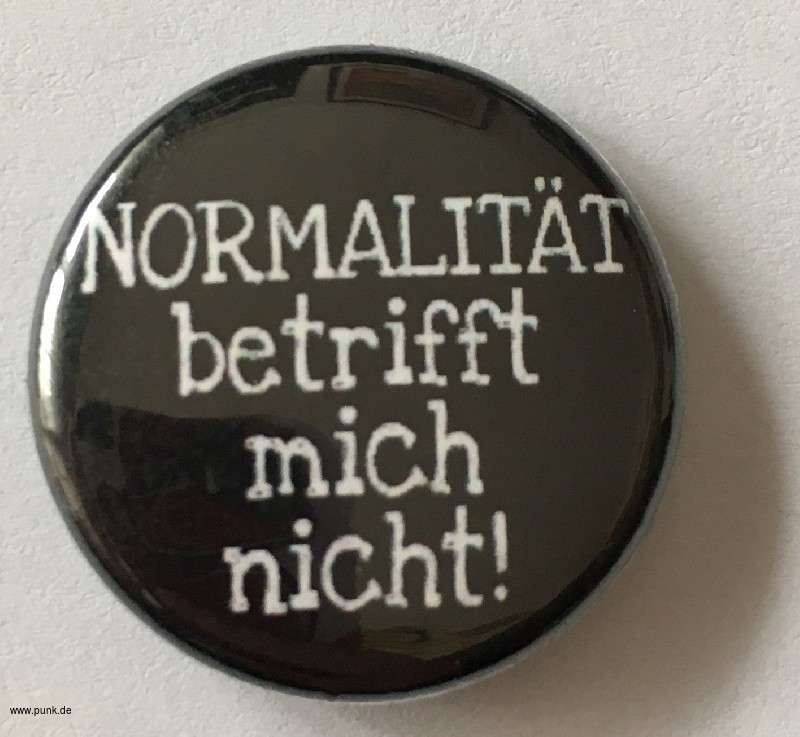 : Normalität betrifft mich nicht Button / Badge