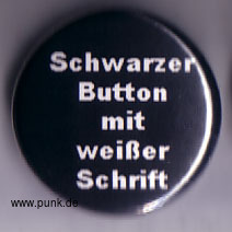: Schwarzer Button mit weißer Schrift Button
