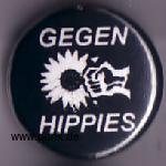 Gegen Hippies Button