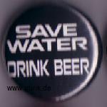 Save water - drink beer Button
