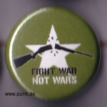 : Fight war - NOT WARS Button