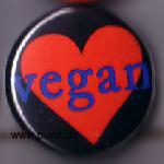 Vegan Button (Herz)