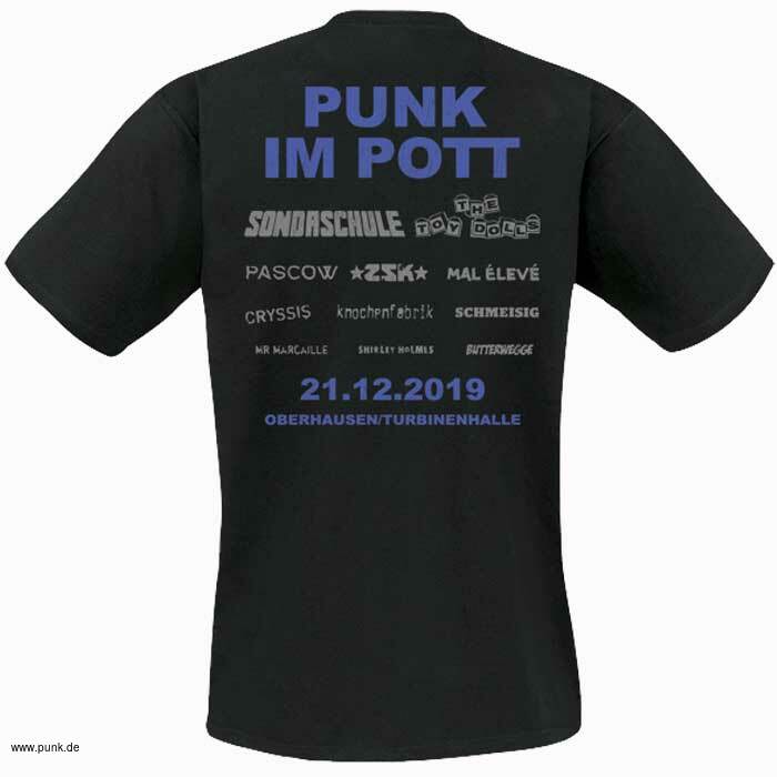 Punk im Pott: T-Shirt: Klassiker schwarz blau 2019
