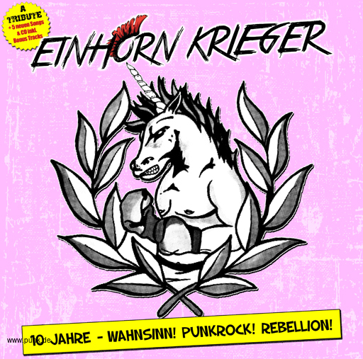 Einhorn Krieger: 10 Jahre Wahnsinn! Punkrock! Rebellion! [LP][creamy pink]