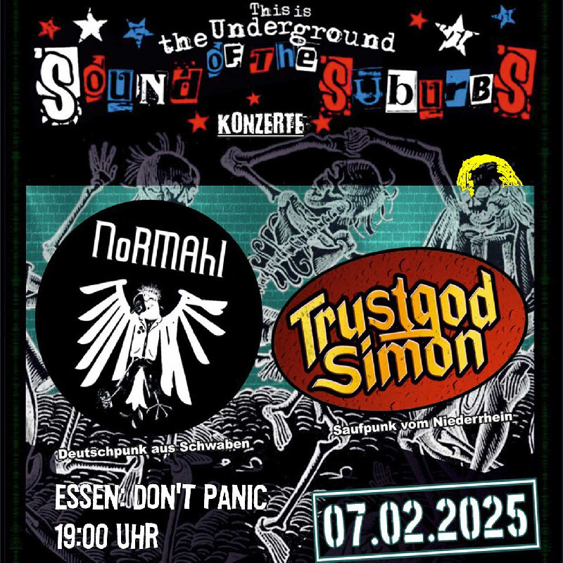 : HardTicket Normahl & Trustgod Simon in Essen: Don't Panic