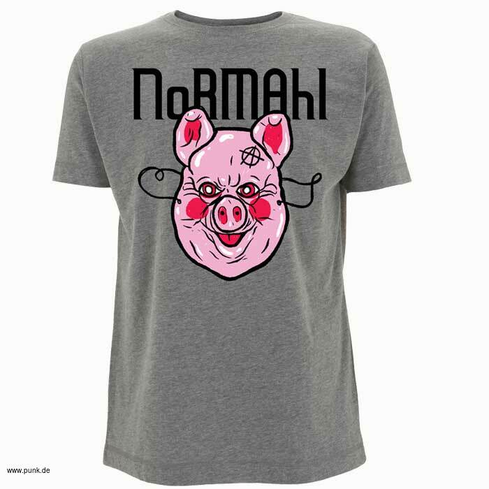 NoRMAhl: Schweinemaske T-Shirt, grau