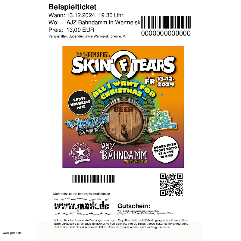 : Skin of Tears - The Heimspiel - Freitag