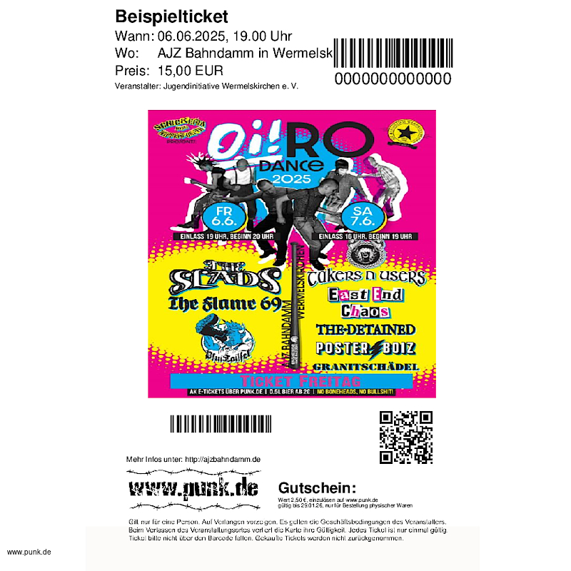 : Oi!rodance 2025 - Festival - Freitags-Ticket