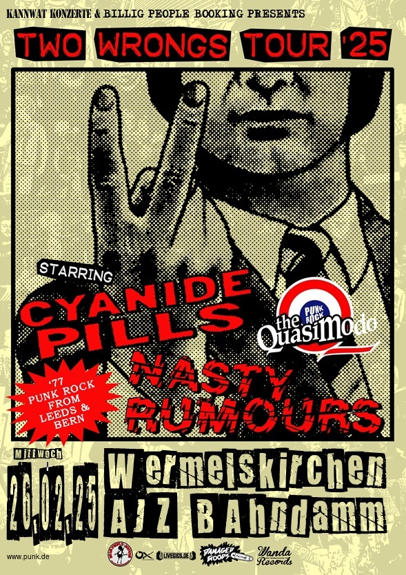 : HardTicket Cyanide Pills + Nasty Rumours + The Quasimodo