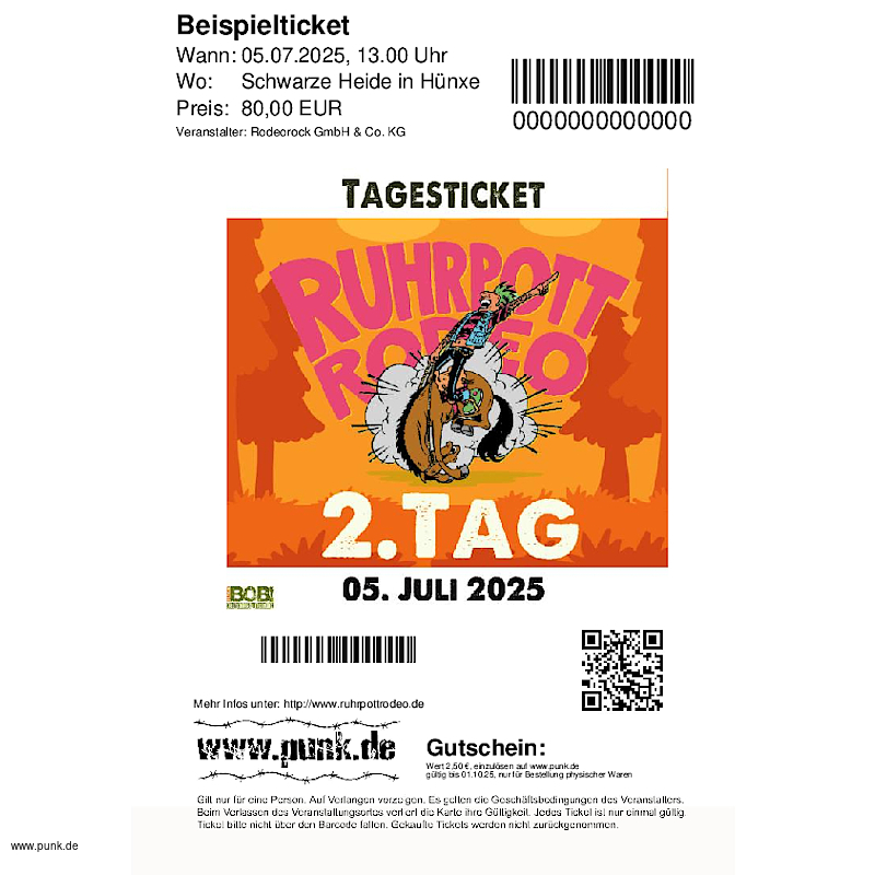 : Samstagsticket- Ruhrpott Rodeo 25