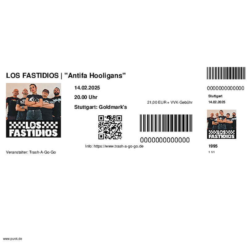 : HardTicket LOS FASTIDIOS | 