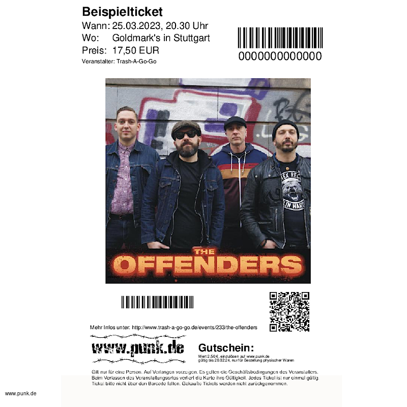 : THE OFFENDERS | Support: LOADED
