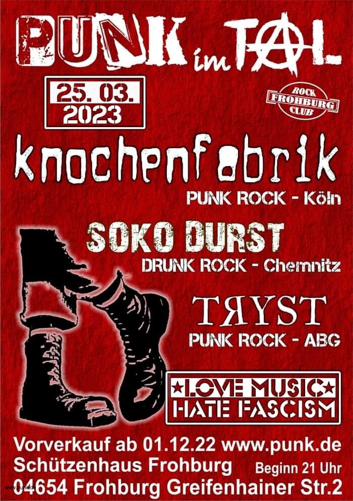 : HardTicket Punk im Tal Frohburg